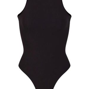 Skims by Kim K. Essential crew neck sleeveless bodysuit NWT, onyx black, S/M